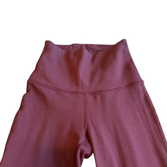 Lululemon Wunder Lounge Super High-Rise Tight 28" Red Merlot Leggings Size 2 - Picture 2 of 13